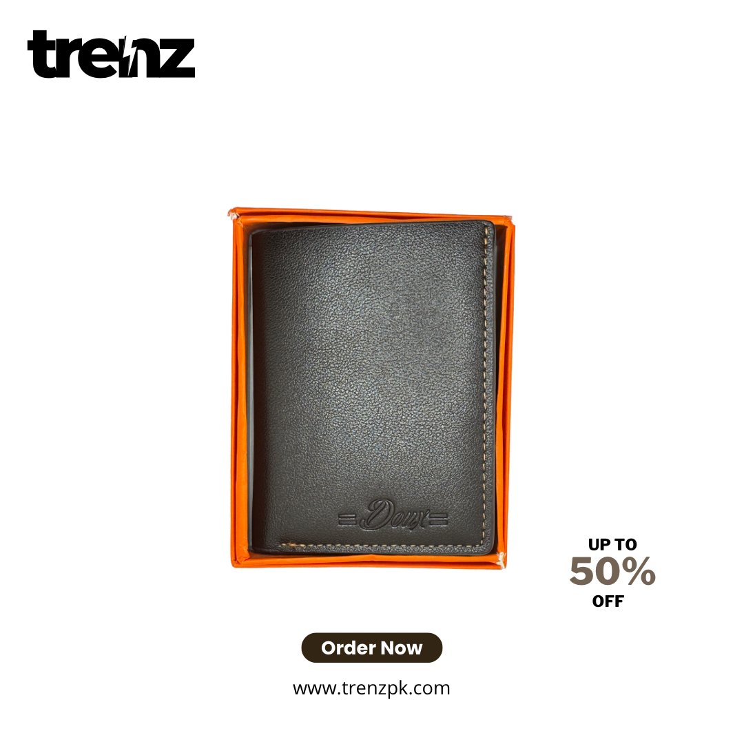 Men's Mini Handmade Leather Purse - Cowskin Card Holder & Cash Wallet