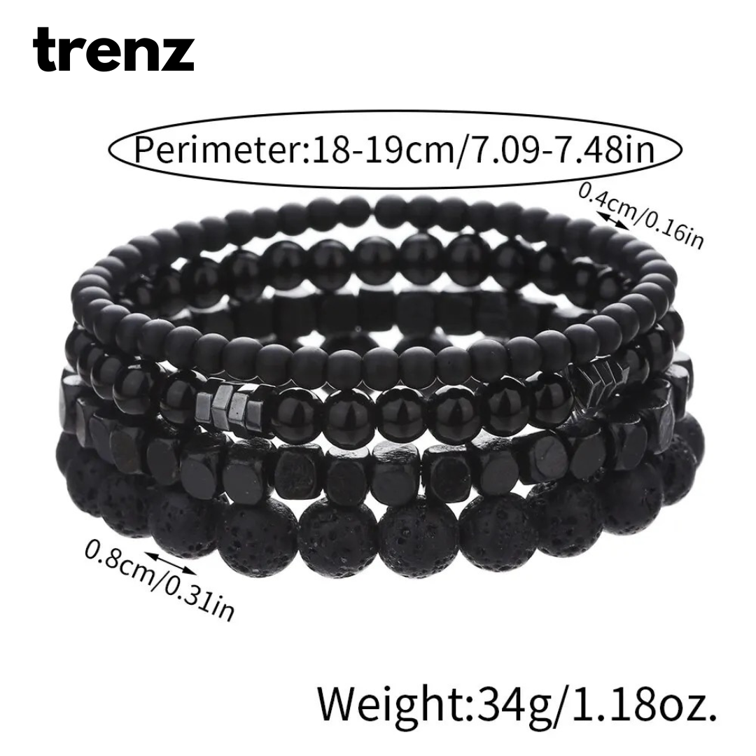 Men's 4-Piece Premium Quality Bracelet Set