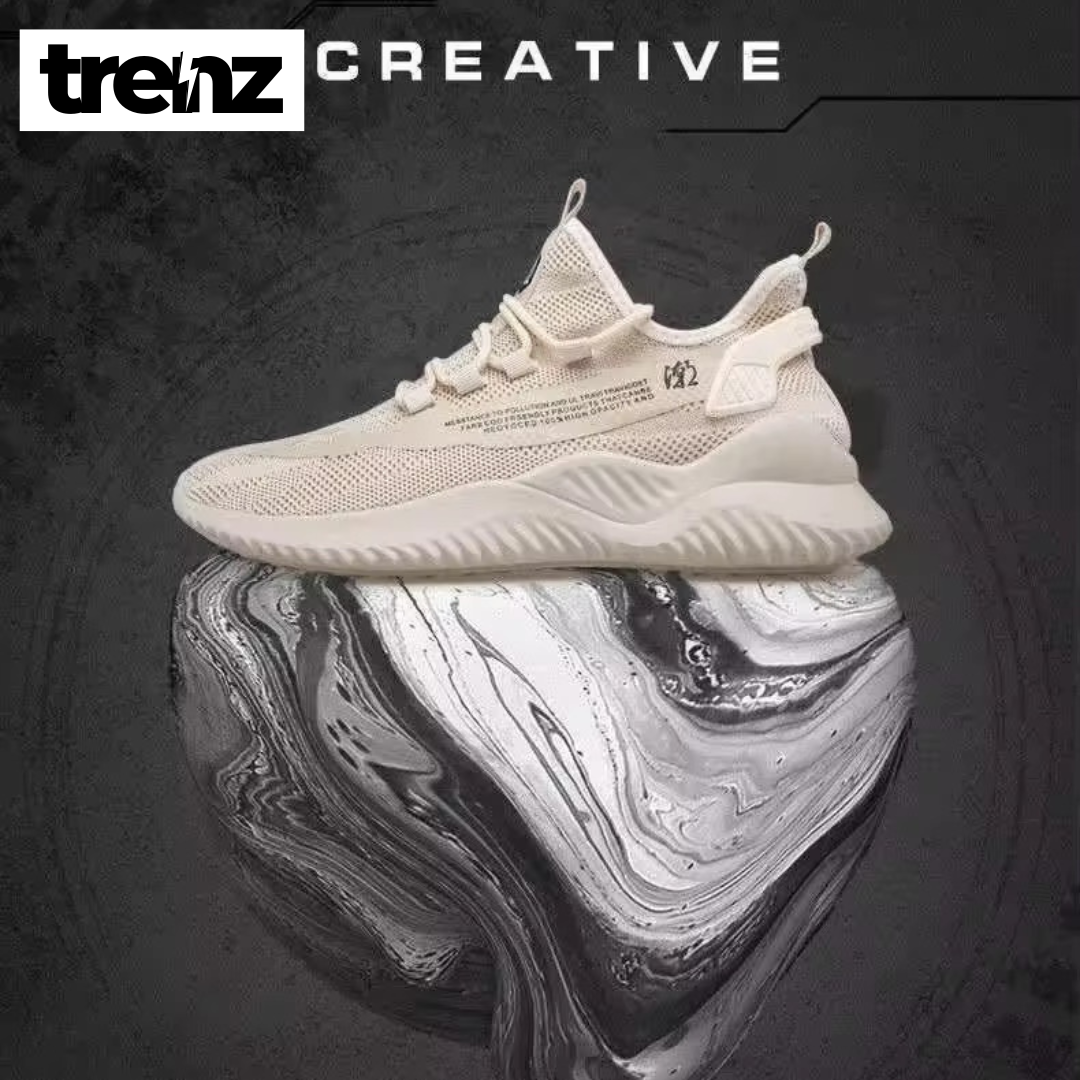 Trendy Breathable Mesh Sports Shoes - Comfortable Sneakers for Men