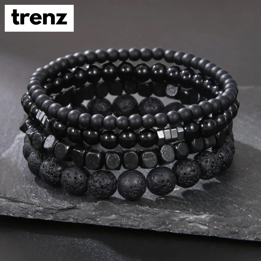 Men's 4-Piece Premium Quality Bracelet Set