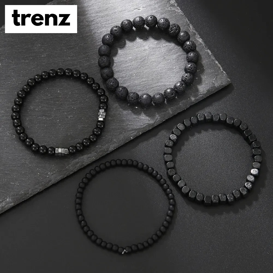 Men's 4-Piece Premium Quality Bracelet Set
