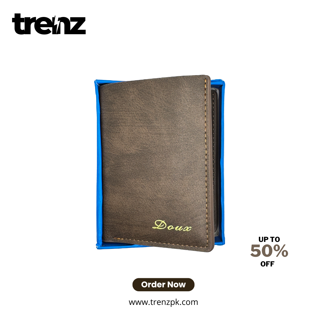 Men's Mini Handmade Leather Purse - Cowskin Card Holder & Cash Wallet